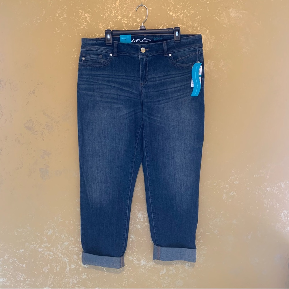3/60 INC Skinny Curvy Fit Rolled Cuff Crop Jeans